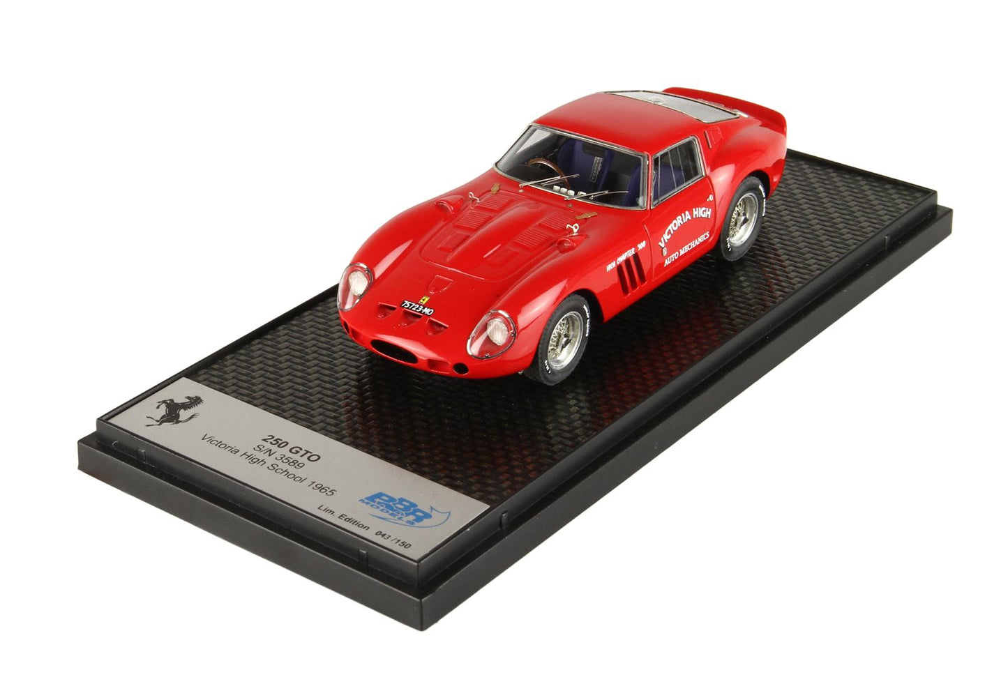 BBRModels - Ferrari 250 GTO S/N 3589 Victoria High School 1965