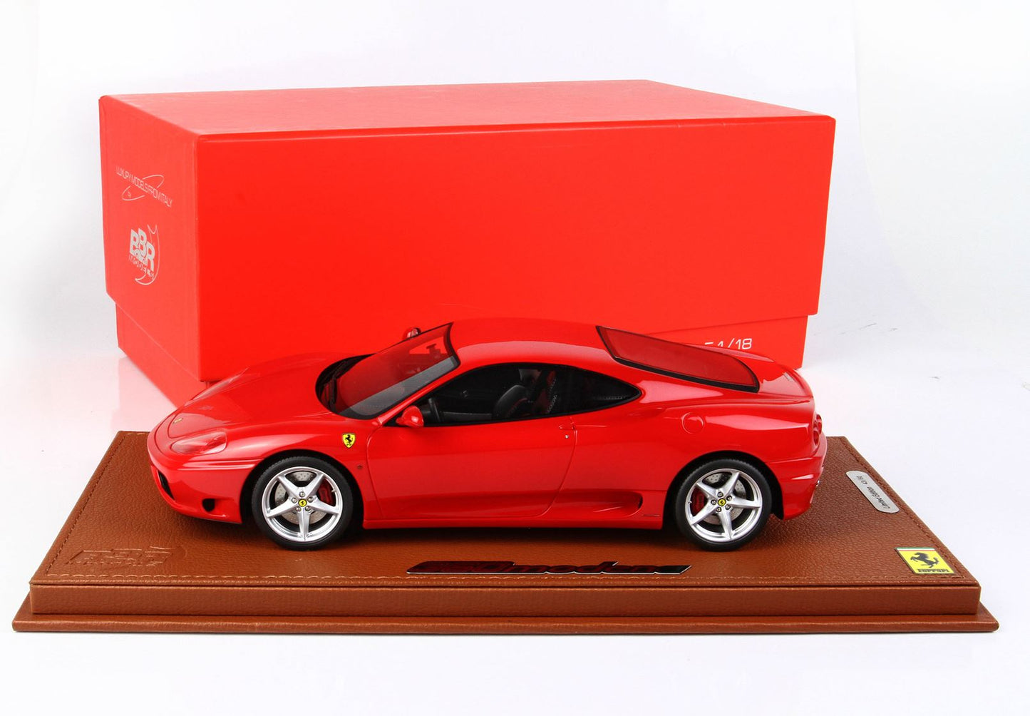 BBRModels - Ferrari 360 Modena 1999 Rosso Corsa 322 cambio F1-interni neri con vetrinetta