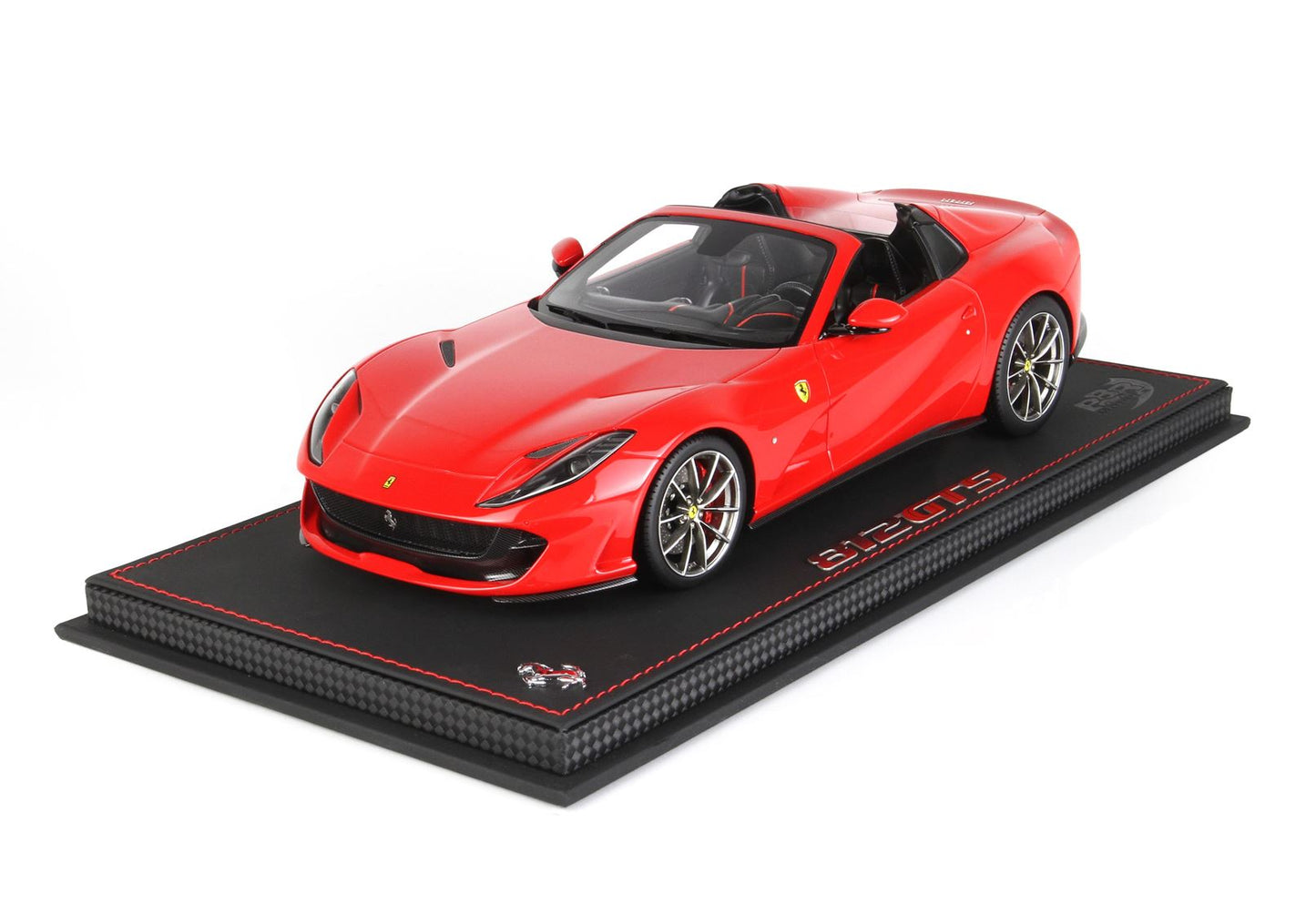 BBRModels - 1/18 Ferrari 812 GTS 2019 rosso corsa 322 con vetrinetta