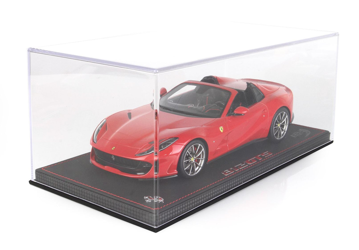 BBRModels - 1/18 Ferrari 812 GTS 2019 rosso corsa 322 con vetrinetta