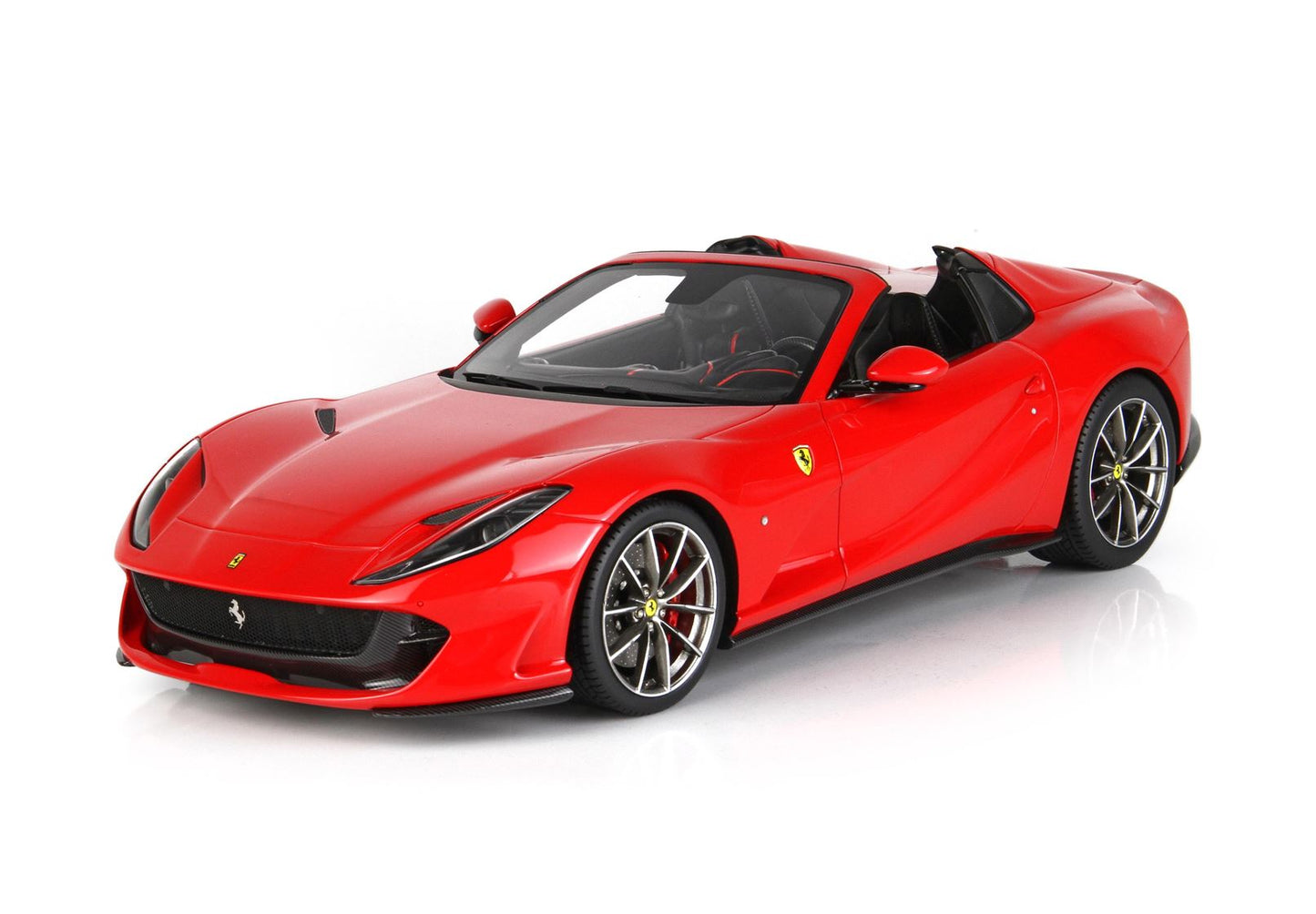 BBRModels - 1/18 Ferrari 812 GTS 2019 rosso corsa 322 con vetrinetta