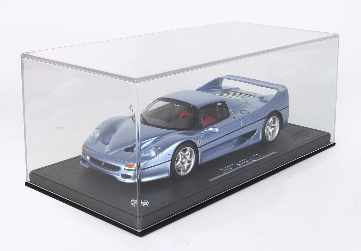 Ferrari F50 Coupe 1995 Met. Light Blu con Vetrinetta