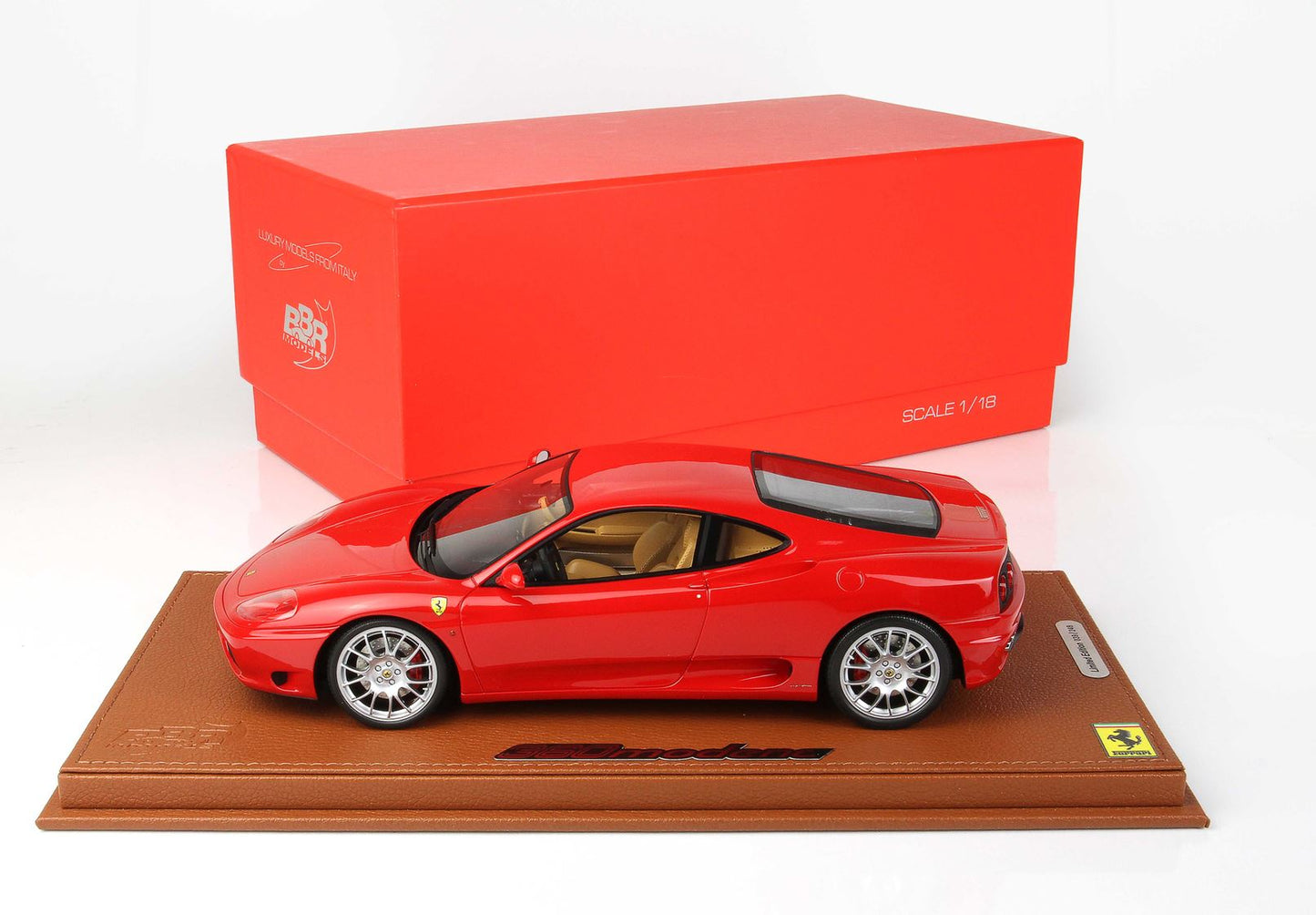 BBRModels - Ferrari 360 Modena 1999 rosso Corsa 322 con vetrinetta