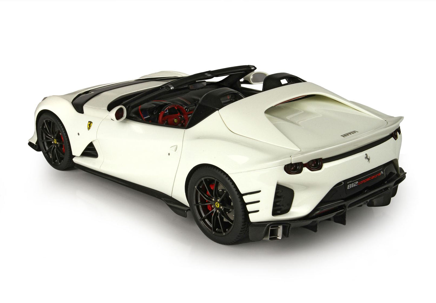 BBR-MODELS - Ferrari 812 Competizione A Avus White Vetrinetta inclusa