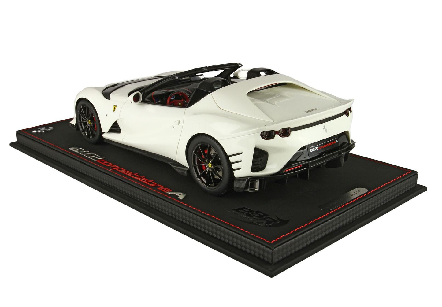 BBR-MODELS - Ferrari 812 Competizione A Avus White Vetrinetta inclusa