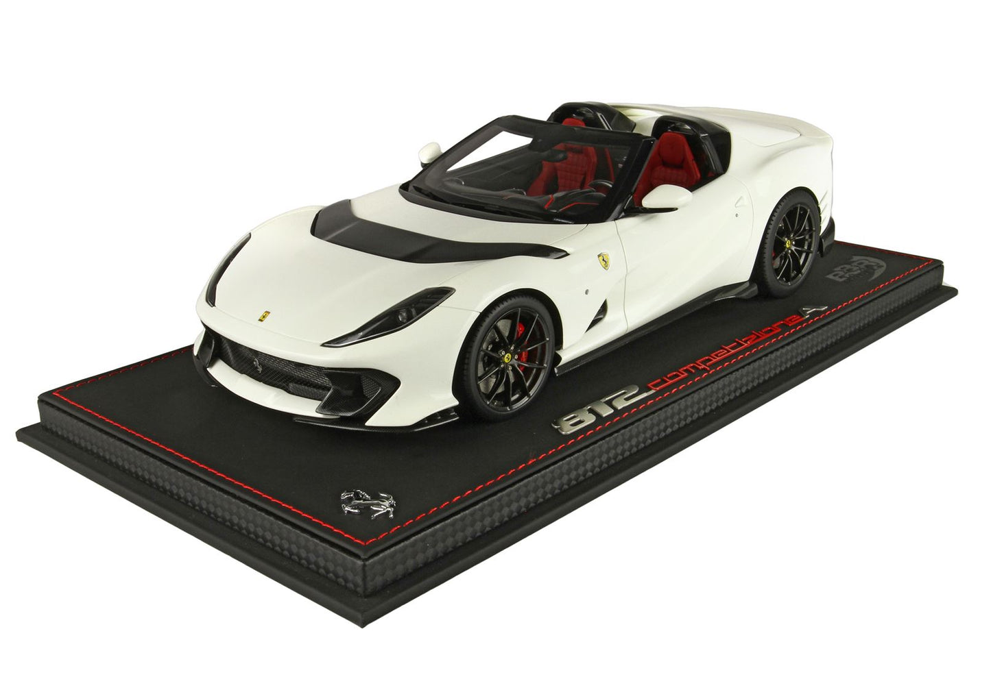 BBR-MODELS - Ferrari 812 Competizione A Avus White Vetrinetta inclusa