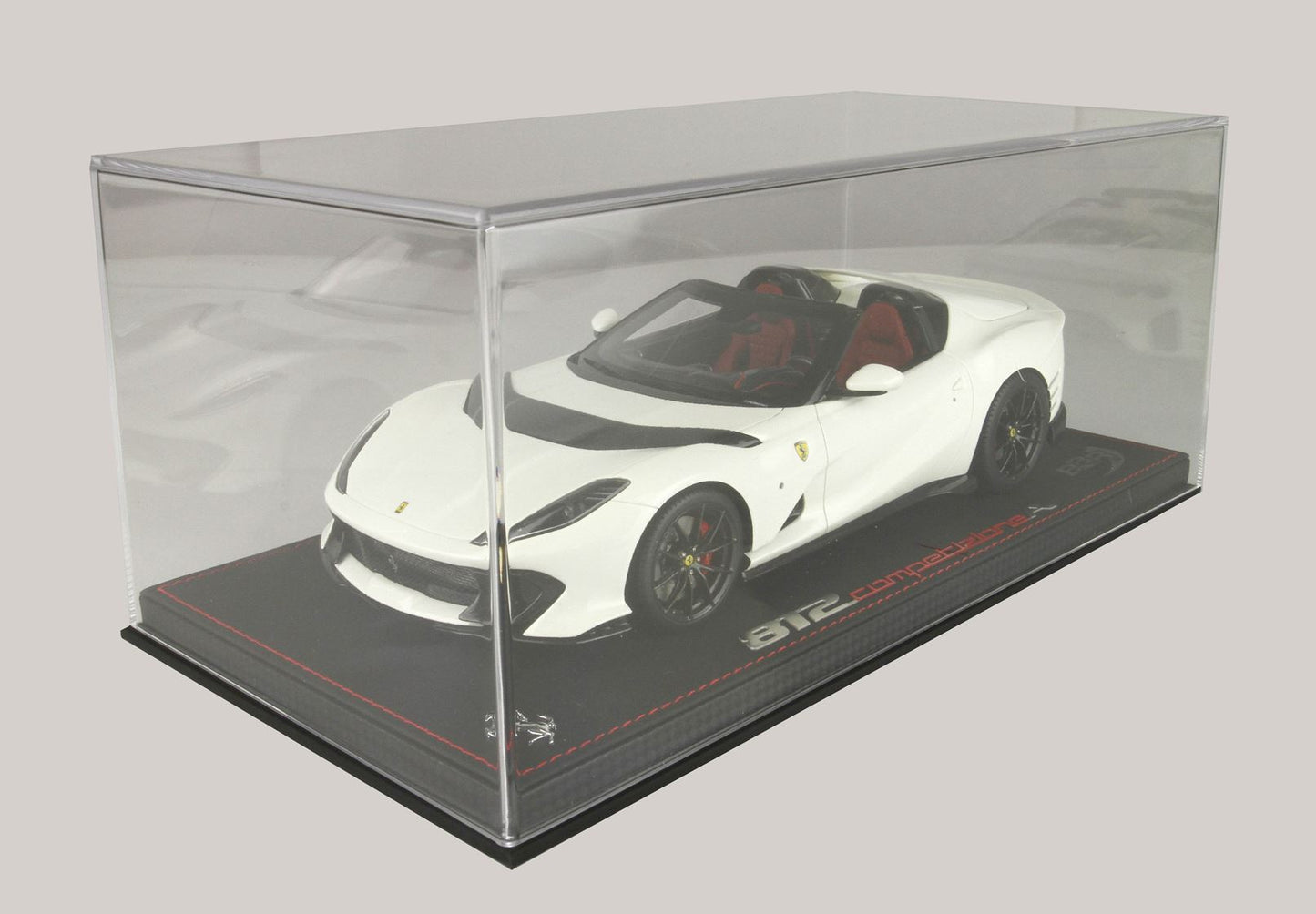 BBR-MODELS - Ferrari 812 Competizione A Avus White Vetrinetta inclusa