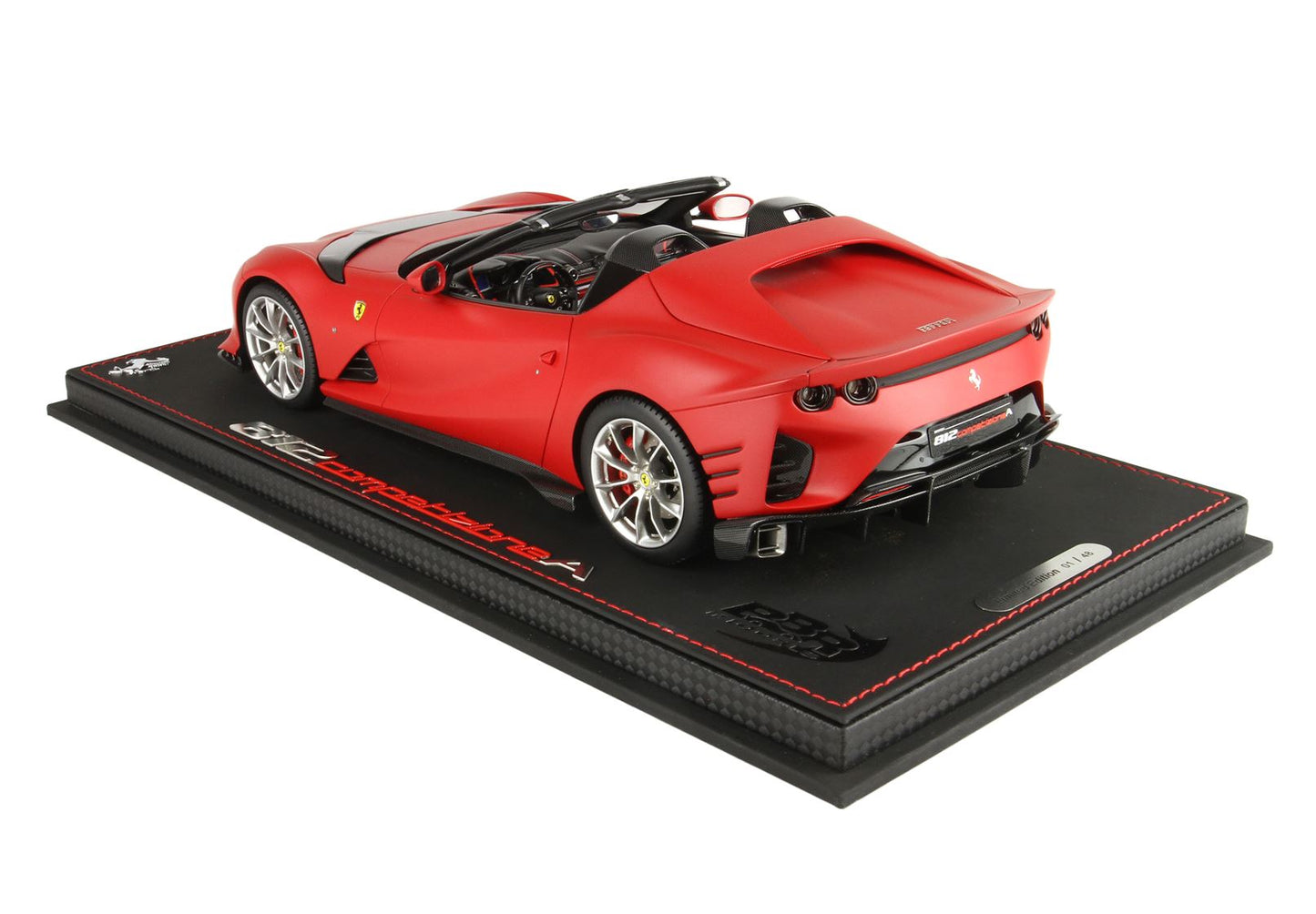 BBR-MODELS - Ferrari 812 Competizione Aperta Rosso Ferrari F1 -75