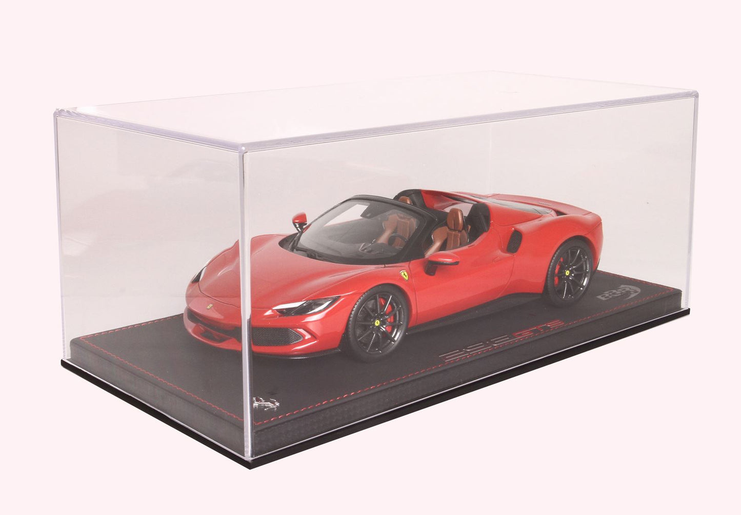 BBR-MODELS - 1/18 - FERRARI - 296 GTS SPIDER 2022 - CON VETRINA - WITH SHOWCASE - ROSSO CORSA 322 - RED