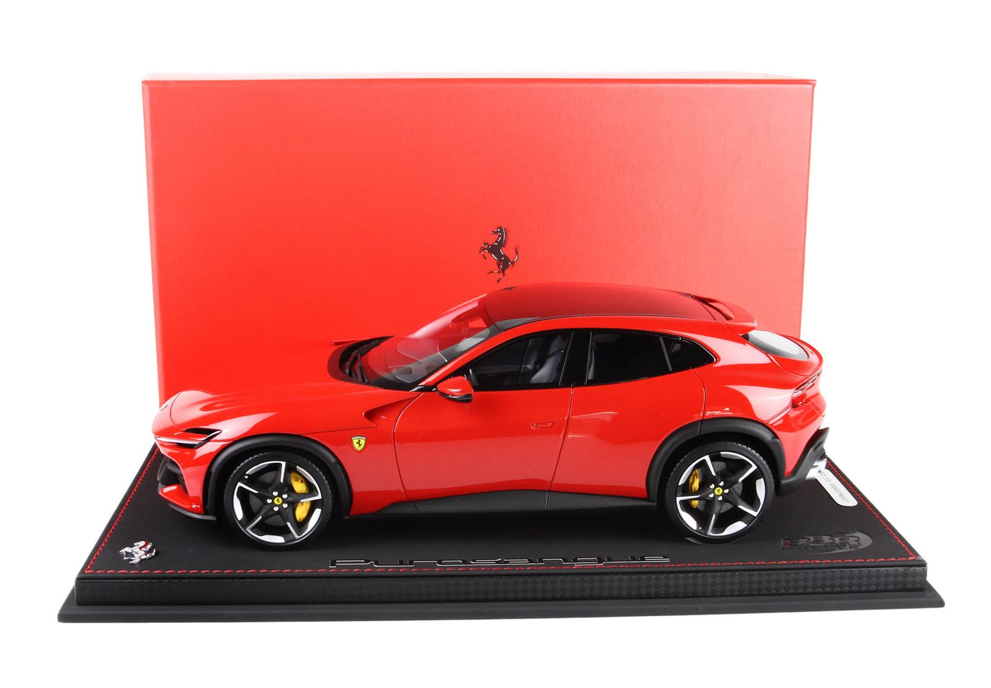 BBRModels - 1/18 Ferrari Purosangue Rosso corsa 322-Tetto fibra carbonio  con vetrinetta