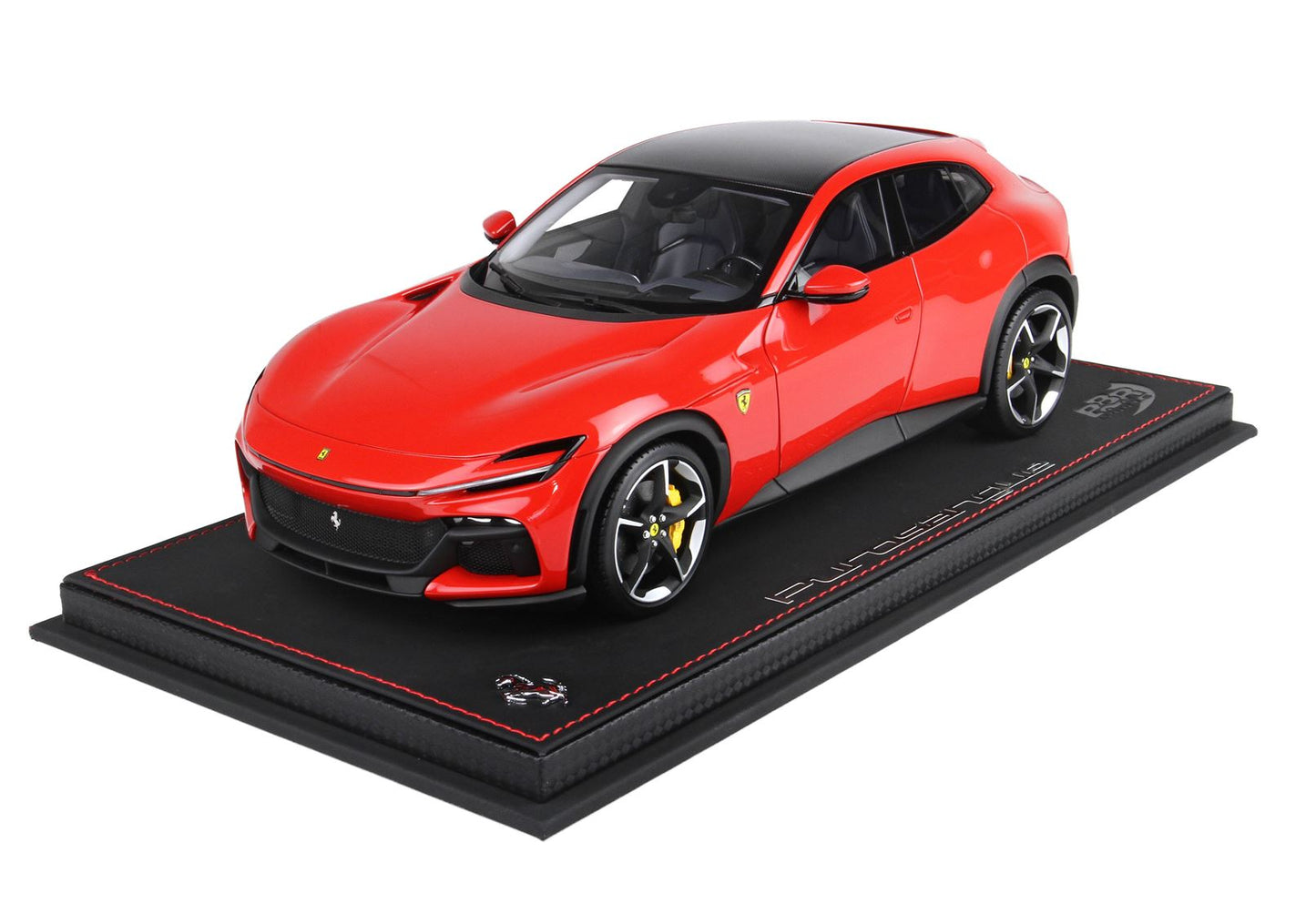 BBRModels - 1/18 Ferrari Purosangue Rosso corsa 322-Tetto fibra carbonio  con vetrinetta