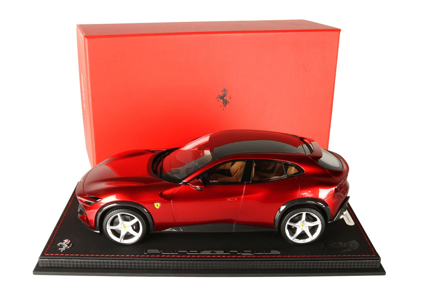 BBR-MODELS - 1/18 - Ferrari Purosangue ROSSO MAGMA Metallizato con Vetrinetta