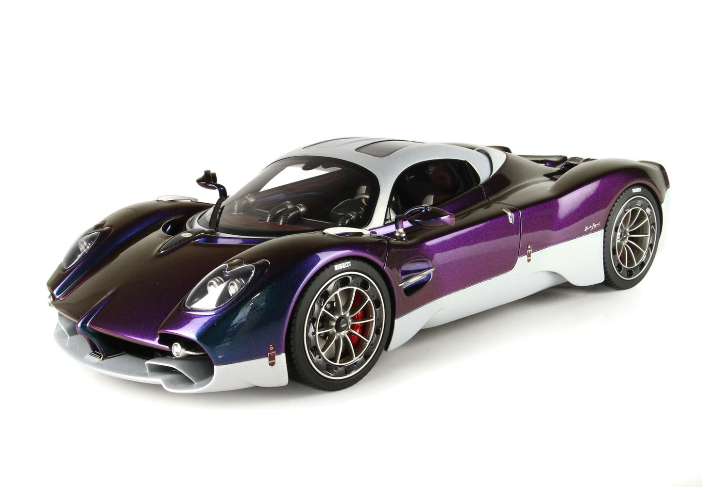 BBRModels - Pagani Utopia Camaleonte E Argento Metallizato con Vetrinetta