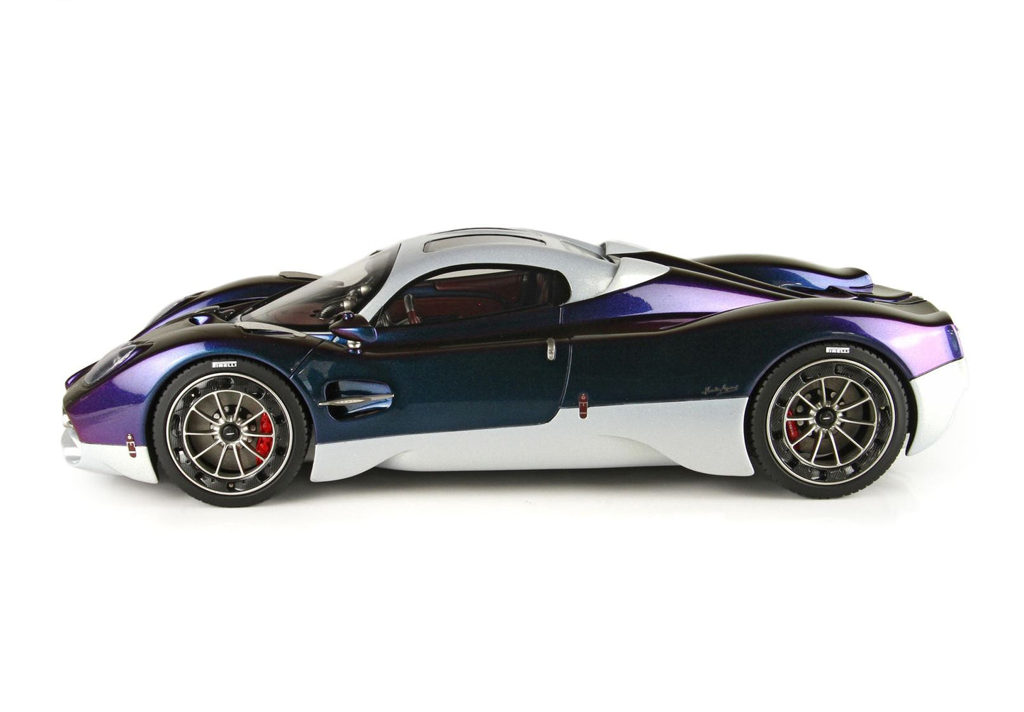 BBRModels - Pagani Utopia Camaleonte E Argento Metallizato con Vetrinetta