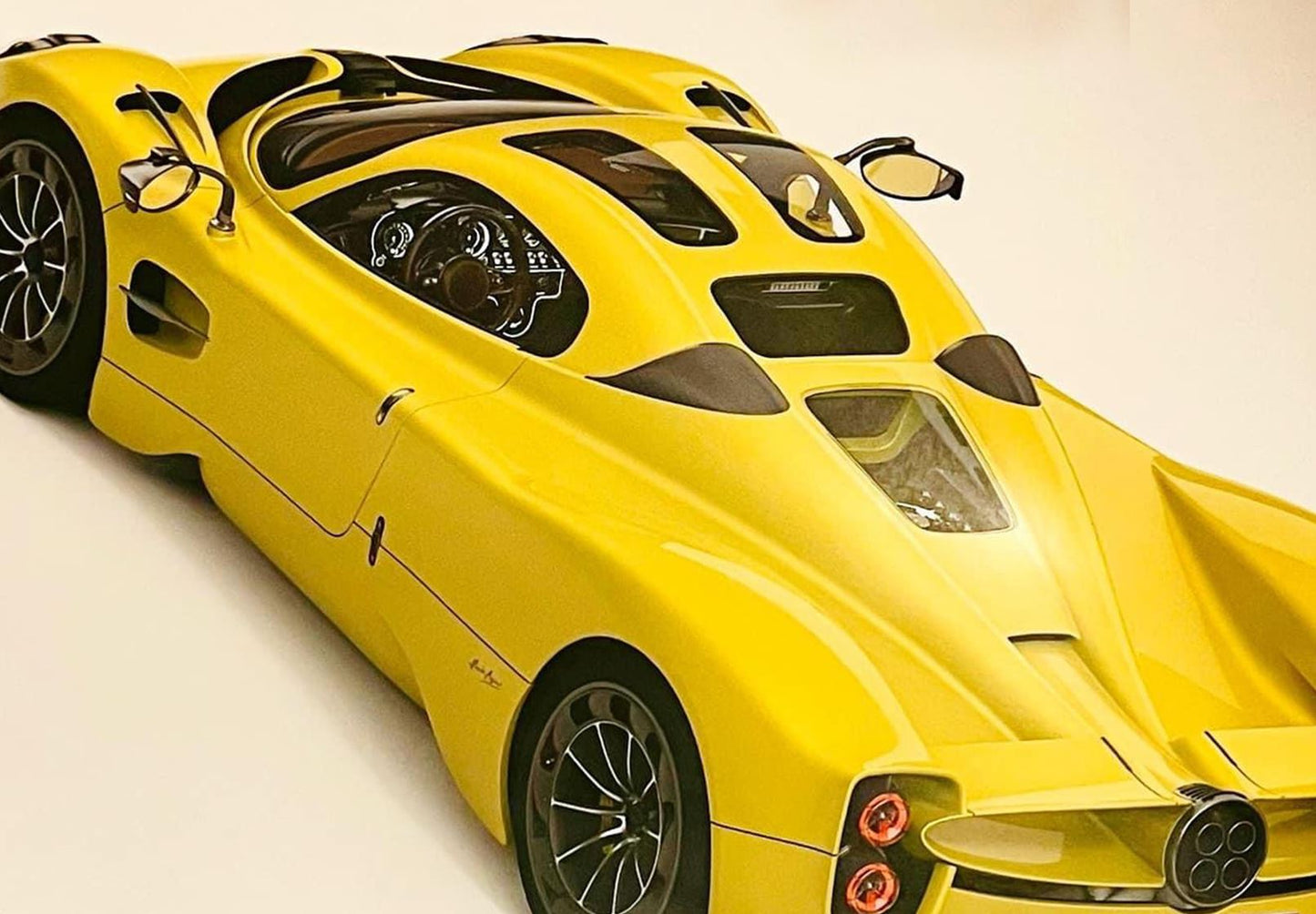 BBRModels - Pagani Utopia Giallo Vetrinetta inclusa