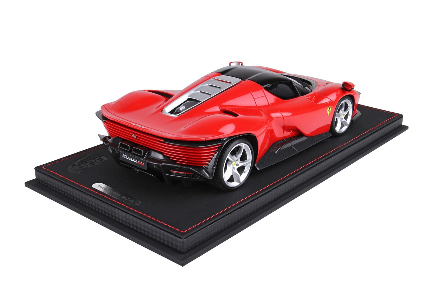 BBR MODELS - Ferrari Daytona SP3 Icona series tetto chiuso - Rosso Corsa 322 + Vetrinetta