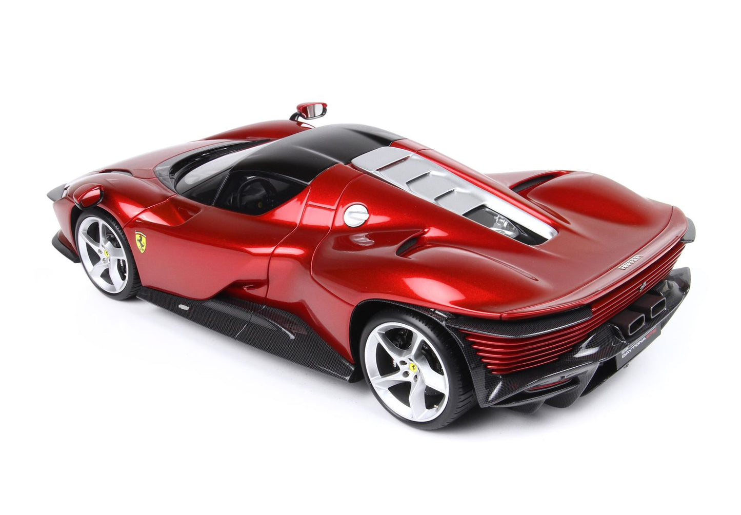 BBRModels - Ferrari Daytona SP3 Serie Icona Tetto chiuso - Rosso Magma con vetrinetta