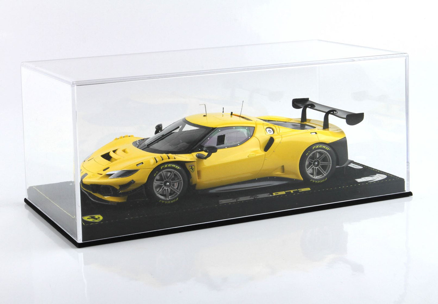 BBR-MODELS - 1/18 Ferrari 296 GT3 2022 Giallo Modena con Vetrinetta