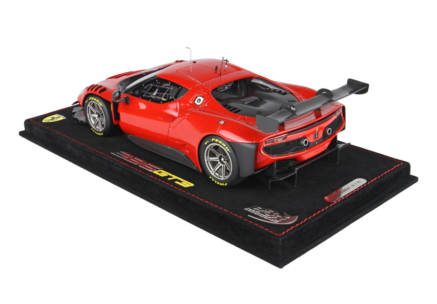 BBR-MODELS - 1/18 Ferrari 296 GT3 2022 Rosso Magma  con Vetrinetta