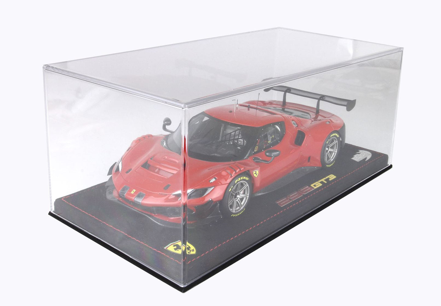 BBR-MODELS - 1/18 Ferrari 296 GT3 2022 Rosso Magma  con Vetrinetta