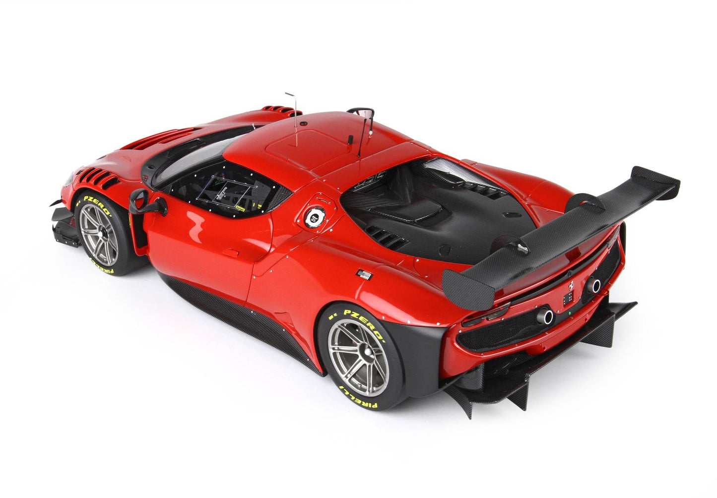 BBR-MODELS - 1/18 Ferrari 296 GT3 2022 Rosso Magma  con Vetrinetta