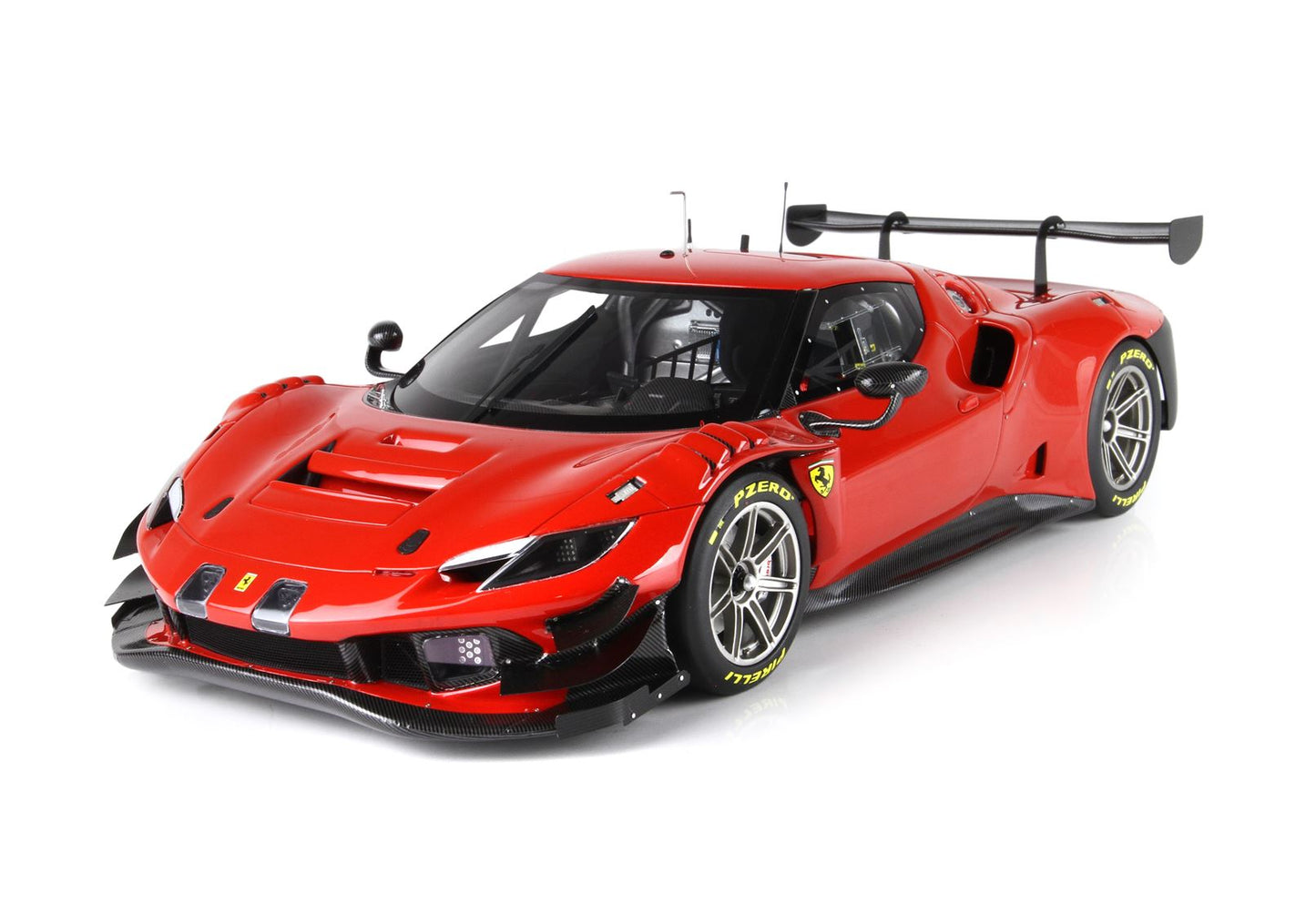 BBR-MODELS - 1/18 Ferrari 296 GT3 2022 Rosso Magma  con Vetrinetta