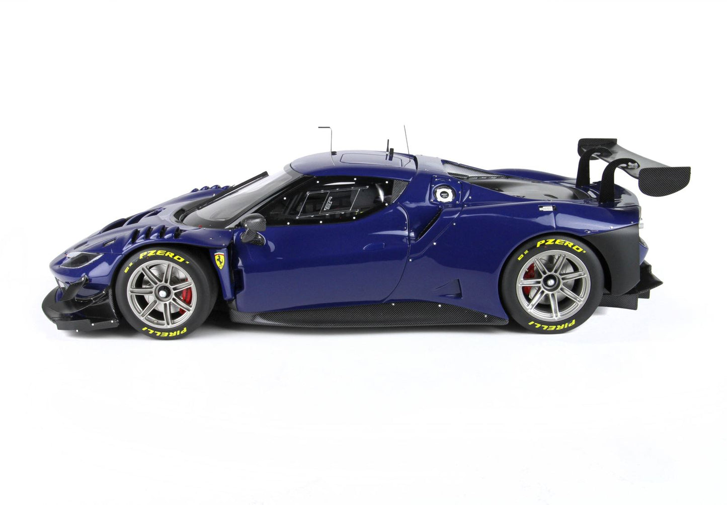 BBR-MODELS - 1/18 Ferrari 296 GT3 2022 Blu Elettrico  con Vetrinetta