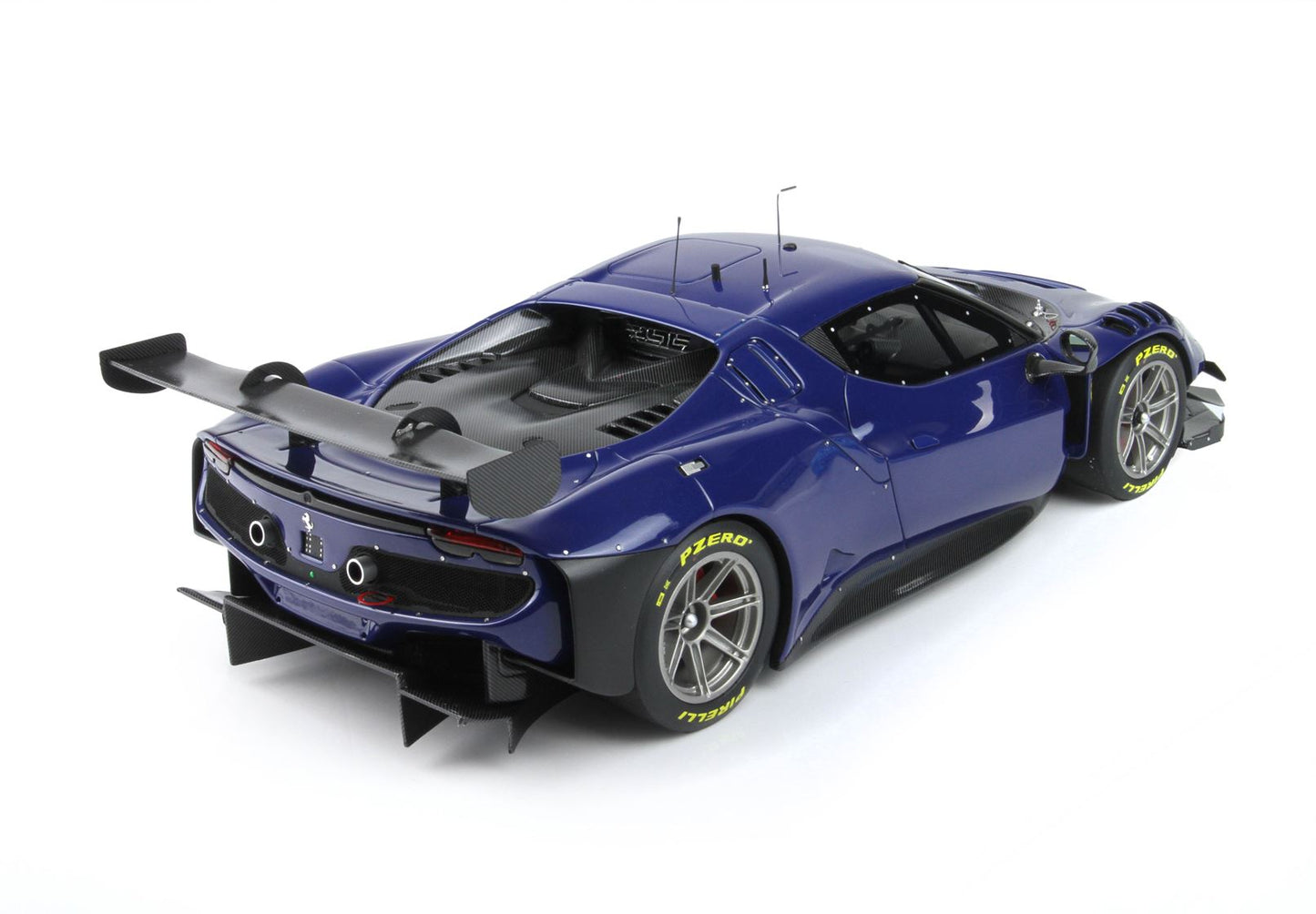 BBR-MODELS - 1/18 Ferrari 296 GT3 2022 Blu Elettrico  con Vetrinetta