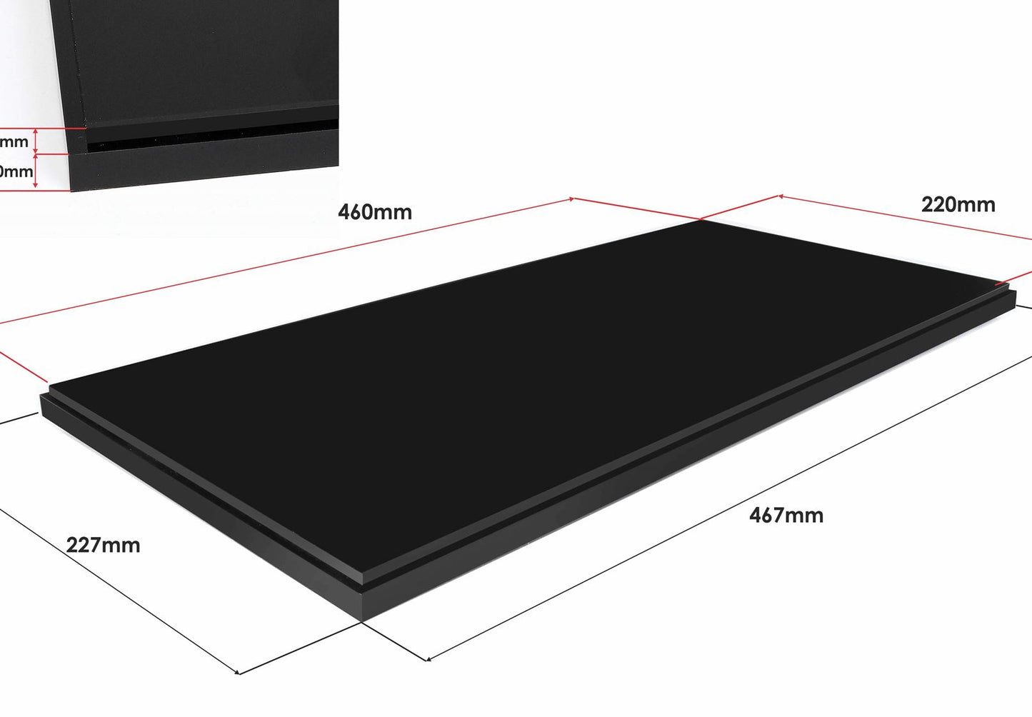 Vetrina Scala 1 12 Con Base In Plexiglass Nero Lucido