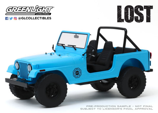 Greenlight 1977 Jeep CJ-7 "Dharma" Jeep - Lost (2004-10 TV Series) 1/18