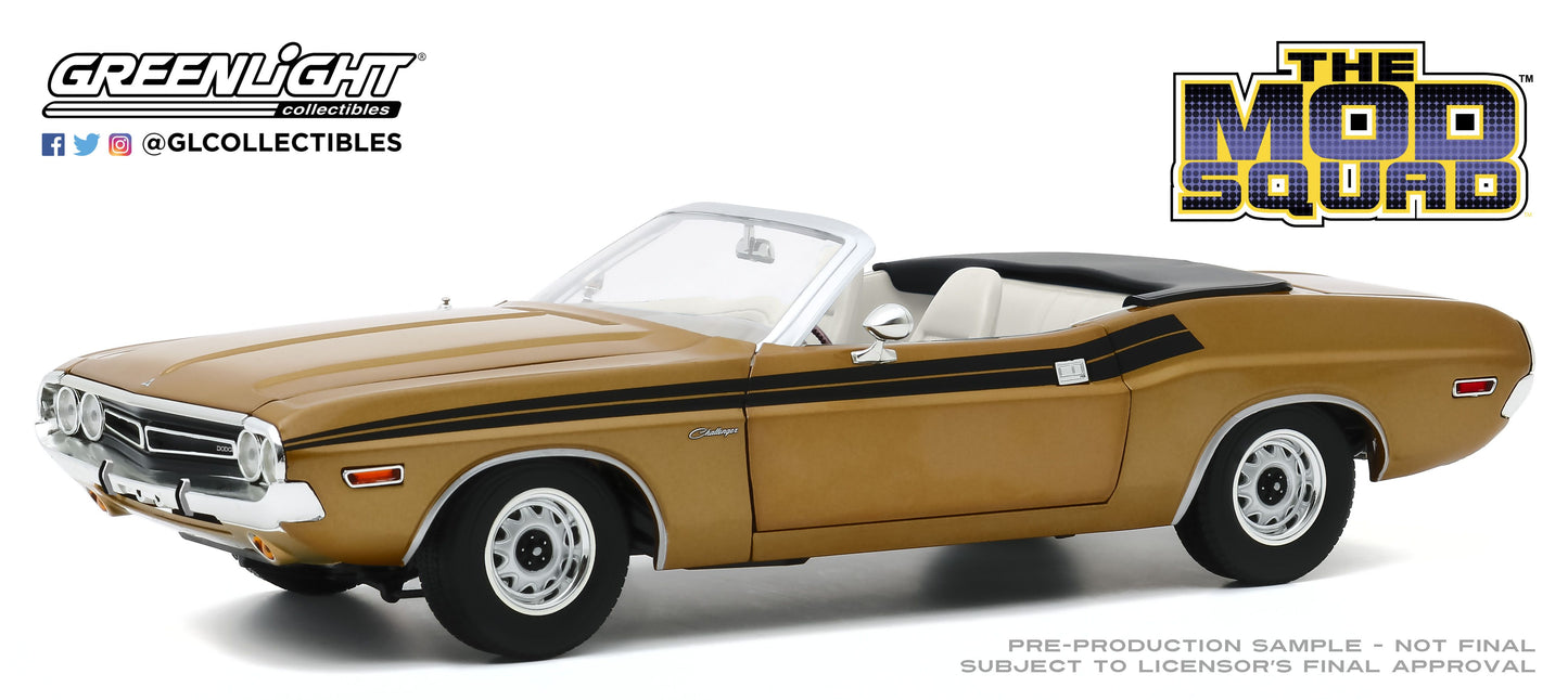 Greenlight 1971 Dodge Challenger 340 Convertible - The Mod Squad 1/18