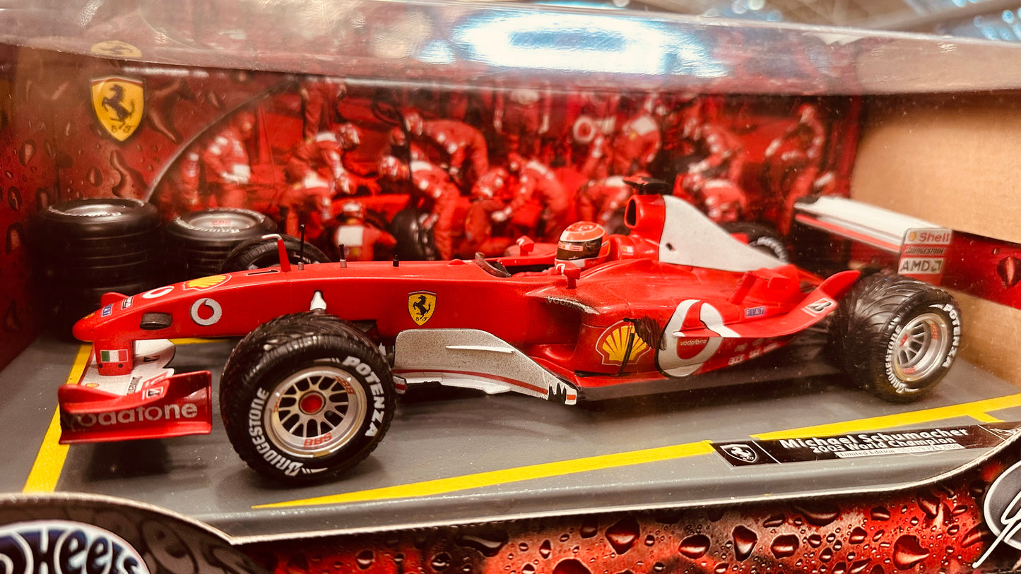 FERRARI 2003 Campione del Mondo Michael Schumacher - HOT WHEELS - B1026 - 1:18